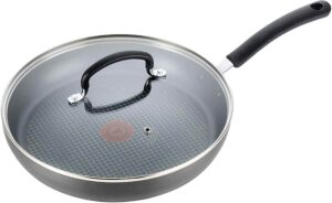 T-Fal Nonstick Fry Pan with Lid, Dishwasher Safe