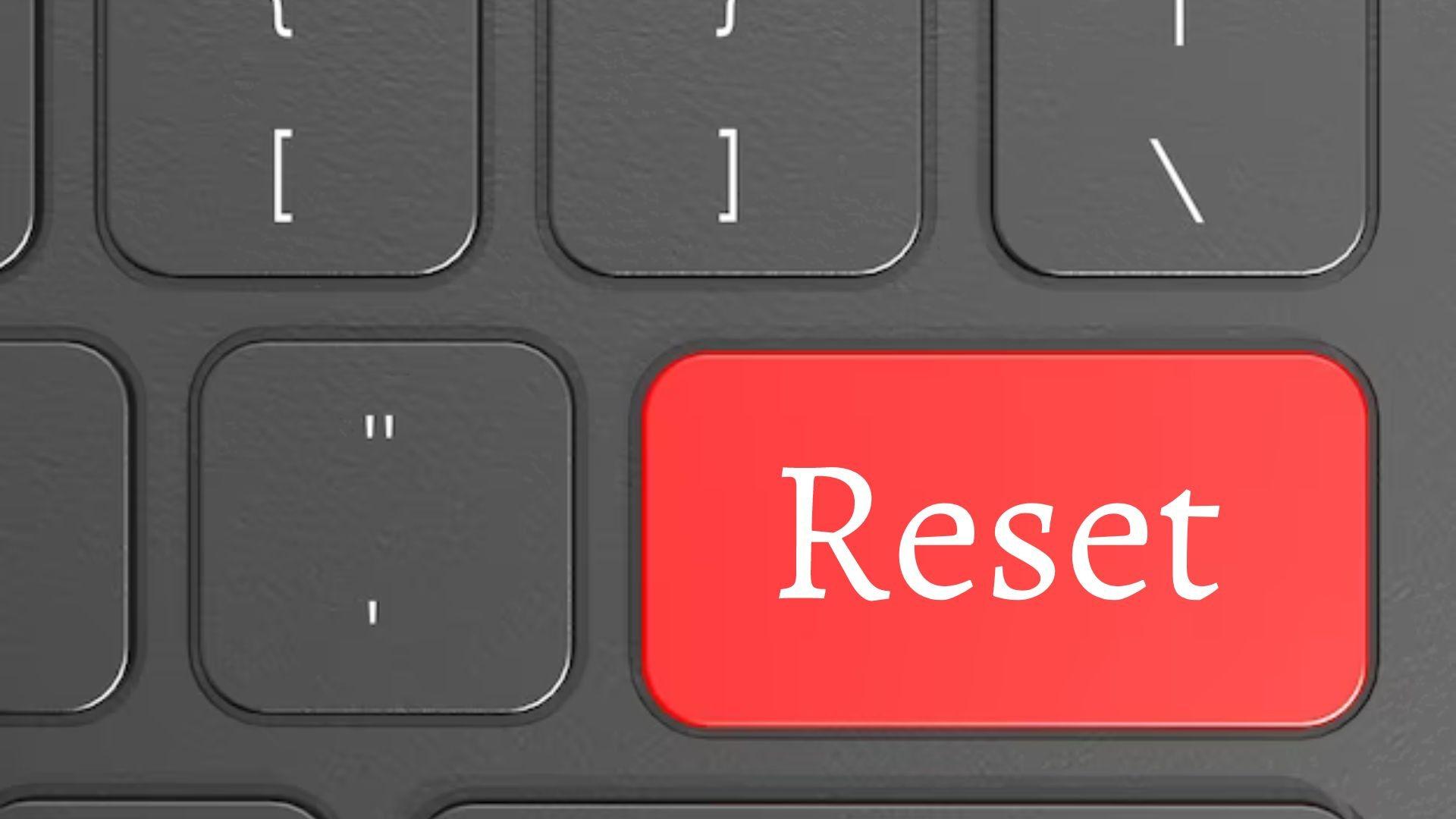 Hit the reset Button to reset your Logitech keyboard